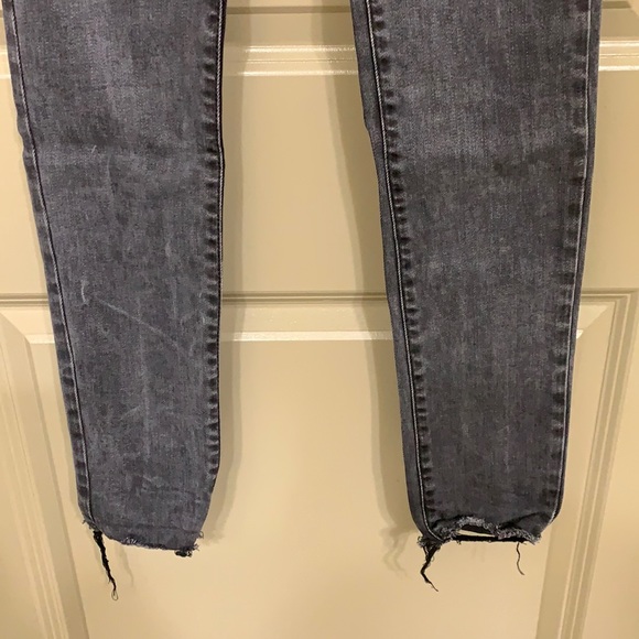 GAP black/dark grey high waisted skinny jeans - Picture 3 of 5